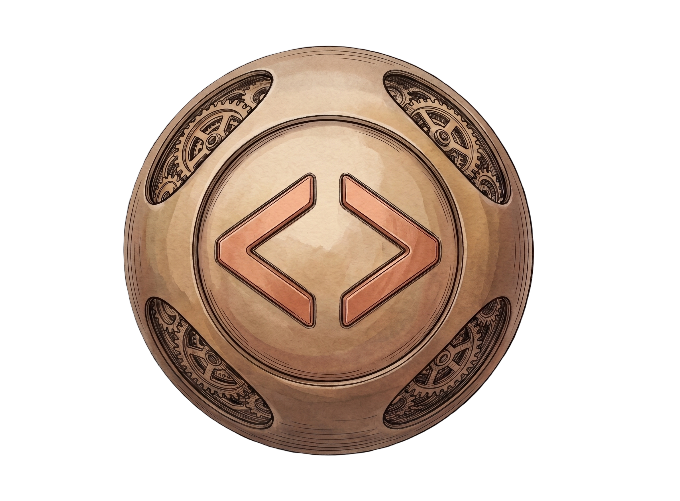 The Pearl Warehouse bronze mechanical pearl logo